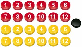 Tacticcoach Magneten met nummers